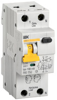 Выключатель автоматический дифференциального тока 2п (1P+N) C 50А 100мА тип A 6кА АВДТ-32 IEK MAD22-5-050-C-100 (ИЭК)