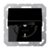 Штепсельная розетка SCHUKO одинарная, с заземлением, крышкой, без шторок, 16A, 250В (механизм + накладка, рамки). Серия A500 Материал- дуропласт Цвет- черный JUNG A1520KLSW