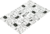 Салфетка сервировочная Коты 26x41 см прямоугольная ПВХ цвет чёрный/белый