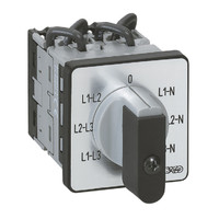 Переключатель электроизмерительных приборов - для вольтметра PR 12 6 контактов без нейтрали крепление на дверце | 014653 Legrand