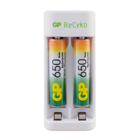 Зарядное устройство для аккумуляторных батареек GP E211130/65 2 шт. цвет белый