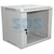 Шкаф настенный 19дюйм 6U 600х450х370мм (ШхГхВ) передняя дверь стекло боковые стенки съемные (разобранный) RAL7035 Rexant 04-2200