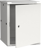 Шкаф настенный 19' LINEA W 15U 600x600мм металлическая дверь RAL7035 - LWR3-15U66-MF IEK (ИЭК)