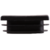 Заглушка для трубы 20x40 мм пластик, цвет черный