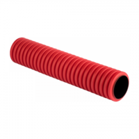 Труба гофрированная двустенная ПНД d50 с протяжкой SN13 красн. (уп.50м) PROxima EKF tg2st-50-50m
