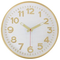 Часы настенные "Золото" цвет белый диаметр 30 см аналоги, замены
