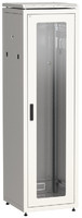 Шкаф сетевой 19" LINEA N 33U 600х600 мм стеклянная передняя дверь серый | LN35-33U66-G ITK IEK (ИЭК)