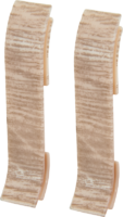 Соединитель для плинтуса «Дуб Деревенский», высота 62 мм, 2 шт. LIDER