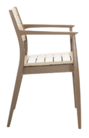 Кресло Novussi Regnum 82x58 см пластик цвет кофейный/капучино