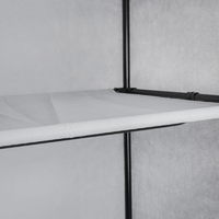Шкаф-Чехол для одежды Spaceo 75x160x45 см сталь/нетканый материал цвет светло-серый