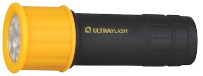 Фонарь LED15001-B (3XR03 светофор желт. с черн. 9 LED блистер) Ultraflash 10480