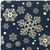 Салфетка 43.5x28.5 см Снежинки синяя REMILING HOUSEHOLD