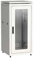 Шкаф сетевой 19" LINEA N 28U 600х800 мм стеклянная передняя дверь серый | LN35-28U68-G ITK IEK (ИЭК)