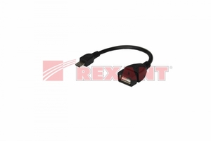 Кабель USB OTG micro на шнур 0.15м черн. Rexant 18-1182 м купить в Москве по низкой цене