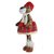 Новогодняя мягкая игрушка Тигр в красном костюме 25x14x59 см ассортименте
