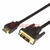 Шнур HDMI - DVI-D с фильтрами, длина 1,5 метра (GOLD) (PE пакет) | 17-6303 REXANT
