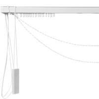 Карниз для вертикальных жалюзи, тип открывания - к механизму, 140 см металл цвет белый