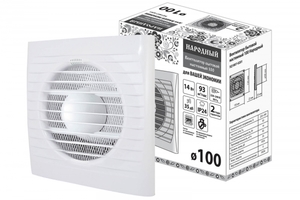 Вентилятор бытовой настенный 100 Народный | SQ1807-0201 TDM ELECTRIC купить в Москве по низкой цене