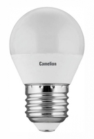 Лампа светодиодная LED5-G45/830/E27 5Вт шар 3000К тепл. бел. E27 390лм 220-240В Camelion 12028 купить в Москве по низкой цене