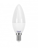 Лампа светодиодная LED 7Вт Е14 220В 4500К GLDEN-CF-7-230-E14-4500 | 638000 General купить в Москве по низкой цене