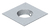 Крышка монтажного основания UZD350-3 для GESRM2 (сталь) (DUG 350-3 RM2) | 7400502 OBO Bettermann