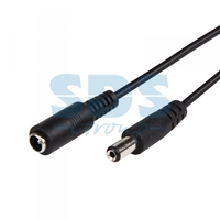 Удлинитель кабеля питания 0.5А IP20 2.1х5.5мм штекер-гнездо 1.5м Rexant 14-0350 гнездо-штекер мм) м цена, купить
