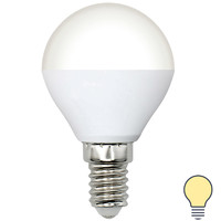 Лампа Volpe Е14 6 Вт шар матовая 600 Лм теплый свет Uniel аналоги, замены