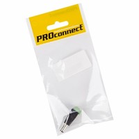 Разъем питание на кабель, штекер 2,1х5,5x10мм. с клеммной колодкой, (1шт.) (пакет) PROconnect | 14-0314-4-7 REXANT