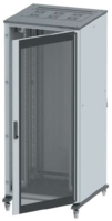 Напольный шкаф 24U Ш600хГ600 передняя дверь стекло, задняя глухая дверь,крыша укомплектована вводом и заглушками | R5IT2466GS DKC (ДКС)