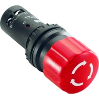 Кнопка CE3T-10R-02 аварийного останова с фиксацией 2НЗ отпускани е поворотом 30мм | 1SFA619500R1051 ABB красная аналоги, замены