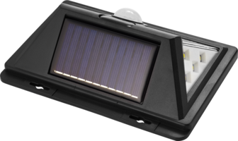 Светильник светодиодный уличный Duwi Solar LED на солнечных батареях 11Вт 6500К 400Лм IP65 датчик движения черный