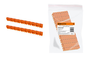 Маркер наборный - символ "3" оранжевый 4 мм2 (100 шт.) | SQ0534-0034 TDM ELECTRIC