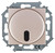 Светорегулятор Simon15 с управлением от ИК пульта, проходной, 500Вт, 230В, винтовой зажим, шампань - 1591713-034