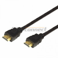 Шнур HDMI - HDMI, длина 1 метр (GOLD) (PE пакет) PROconnect | 17-6202-8 REXANT gold 1м без фильтров bag) купить в Москве по низкой цене
