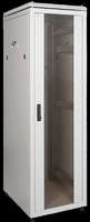 Шкаф сетевой 19' ITK LINEA N 18U 600х800мм стеклянная передняя дверь серый - LN35-18U68-G IEK (ИЭК)