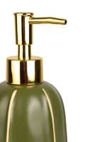 Дозатор для жидкого мыла Аквалиния Агава керамика цвет зеленый аналоги, замены