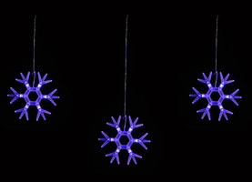 Гирлянда светодиодная "Снежинки-1" ULD-E1503-036/DTA BLUE IP20 SNOWFLAKES-1 1.5х3м 6 подвесов 36LED Uniel UL-00001406