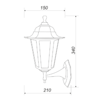 Настенный светильник уличный Apeyron Леда 11-99 E27 цвет бронза аналоги, замены