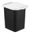 Контейнер для мусора Idea 18 л 30x35x35 см полипропилен цвет чёрный крышка белый