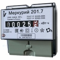 Счетчик Меркурий 201.7 5-60 А/220В (1 тар.) (DIN) Инкотекс купить в Москве по низкой цене