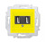 Устройство зарядное USB двойн. Levit желт. ABB 2CHH290040A6064