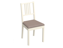 Сиденье для стула Марсель Delinia 43.5х40.5x4 см имитация кожи цвет топо