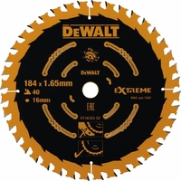 Пильный диск по дереву Dewalt Extreme 184х16 мм 40 зубов DT10303-QZ аналоги, замены