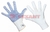 Перчатка нейлоновая с частичным покрытием ладони и пальцев точка ПВХ бел. Rexant 09-0260