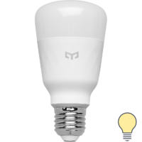 Лампа умная светодиодная Yeelight E27 200-240 В 10 Вт груша матовая 800 лм теплый белый свет для диммера аналоги, замены