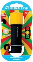 Фонарь LED15001-B (3XR03 светофор желт. с черн. 9 LED блистер) Ultraflash 10480 аналоги, замены