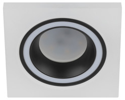 Встраиваемый светильник декоративный DK91 WH/BK MR16/GU5.3 белый/черный ЭРА - Б0054361 (Энергия света)