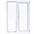 Окно пластиковое ПВХ Veka двустворчатое 1410х1160 мм (ВхШ) двухкамерный стеклопакет белый/белый