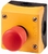 Кнопка аварийной остановки защищенная 2 размыкающих контакта красная корпус желтый, M22-PV/KC02/IY - 216524 EATON