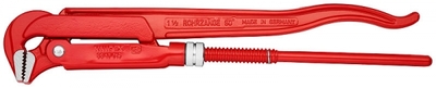 Ключ трубный 1 шведского типа прямые губки 90° 42 мм (1 3/8) L-310 Cr-V многоэтапная закалка в масле KN-8310010 KNIPEX 1дюйм d42мм аналоги, замены